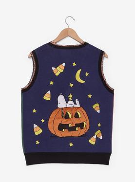 Peanuts Characters Halloween Color-Block Sweater Vest, , hi-res